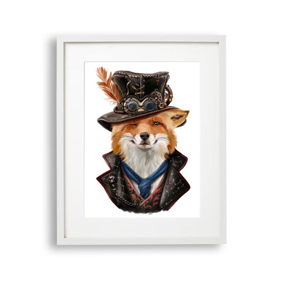 tablou-cu-rama-pentru-copii-care-ilustreaza-o-vulpe-vicleana-in-haine-steampunk-sly-fox