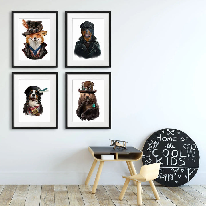 Tablou cu rama copii   BERNESE DOG - beudis.ro